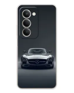 Чехол для Xiaomi Redmi 15 5G с картинкой «Mercedes на черном»