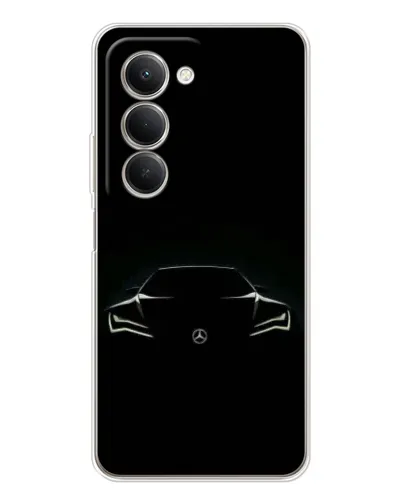Чехол для Xiaomi Redmi 15 5G с картинкой «Mercedes — силуэт авто» Чехол для Xiaomi Redmi 15 5G с картинкой «Mercedes — силуэт авто»