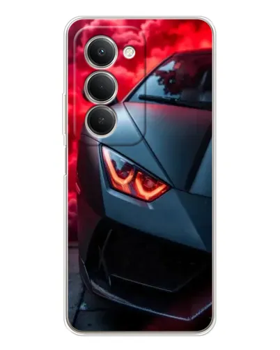 Чехол для Xiaomi Redmi 15 5G с картинкой «Lamborghini красное сияние»