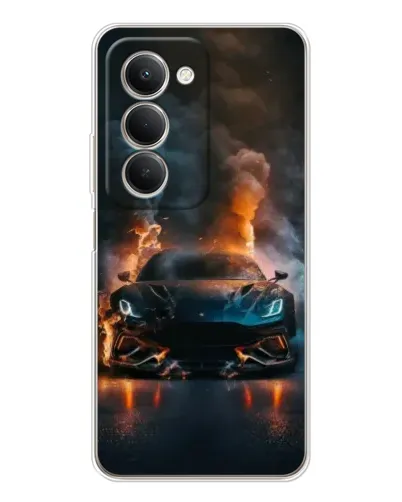 Чехол для Xiaomi Redmi 15 5G с картинкой «Lamborghini дымная эстетика»