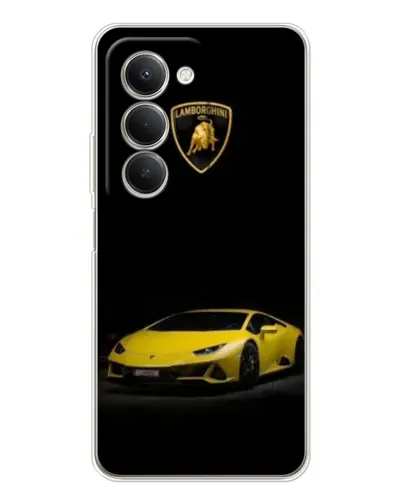 Чехол для Xiaomi Redmi 15 5G с картинкой «Lamborghini желтый акцент»