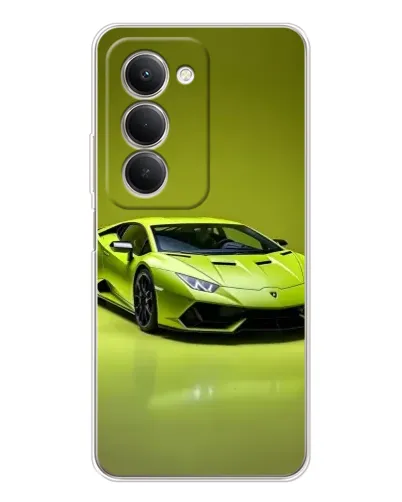 Чехол для Xiaomi Redmi 15 5G с картинкой «Салатовый Lamborghini Huracan»