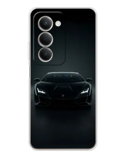 Чехол для Xiaomi Redmi 15 5G с картинкой «Черный Lamborghini Aventador»