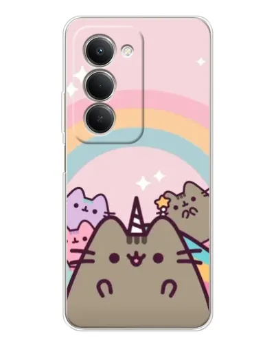 Чехол для Xiaomi Redmi 15 5G с картинкой «Единорог Pusheen»