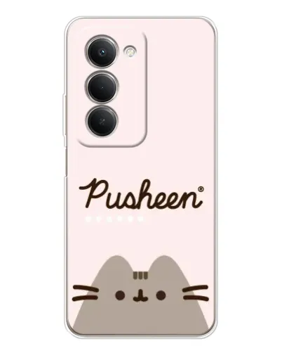 Чехол для Xiaomi Redmi 15 5G с картинкой «Pusheen логотип»