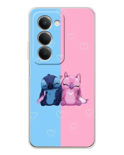 Чехол для Xiaomi Redmi 15 5G с картинкой «Stitch и Angel Love»