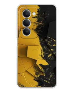 Чехол для Xiaomi Redmi 15 5G с картинкой «Золотые осколки геометрии»