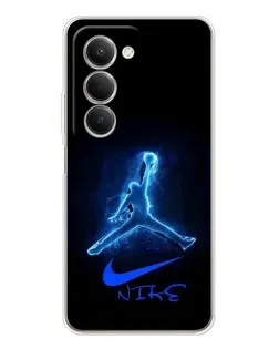 Чехол для Xiaomi Redmi 15 с картинкой «Jordan Neon Blue»