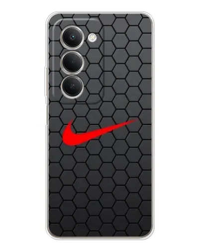 Чехол для Xiaomi Redmi 15 с картинкой «Nike — карбоновая сетка»