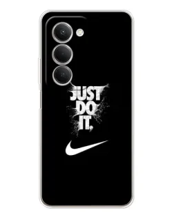 Чехол для Xiaomi Redmi 15 с картинкой «Текстовый принт Nike»