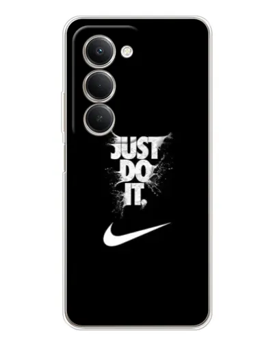 Чехол для Xiaomi Redmi 15 с картинкой «Текстовый принт Nike»