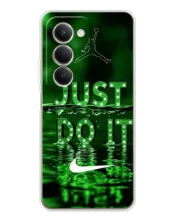 Чехол для Xiaomi Redmi 15 с картинкой «Зеленый неоновый Nike»