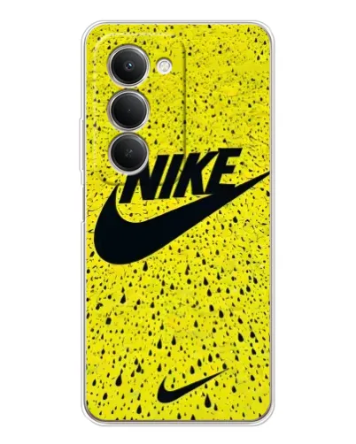 Чехол для Xiaomi Redmi 15 с картинкой «Желтый текстурный Nike»
