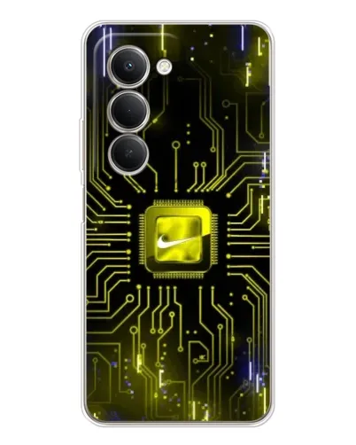 Чехол для Xiaomi Redmi 15 с картинкой «Nike — золотая искра»