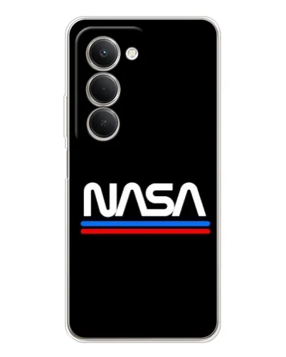 Чехол для Xiaomi Redmi 15 с картинкой «NASA — классика Red Blue» Чехол для Xiaomi Redmi 15 с картинкой «NASA — классика Red Blue»