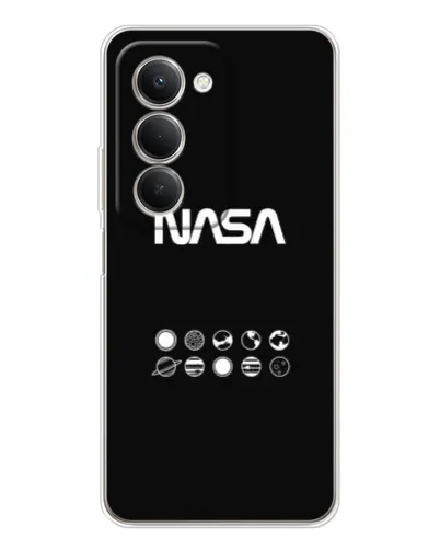 Чехол для Xiaomi Redmi 15 с картинкой «NASA — технический принт» Чехол для Xiaomi Redmi 15 с картинкой «NASA — технический принт»