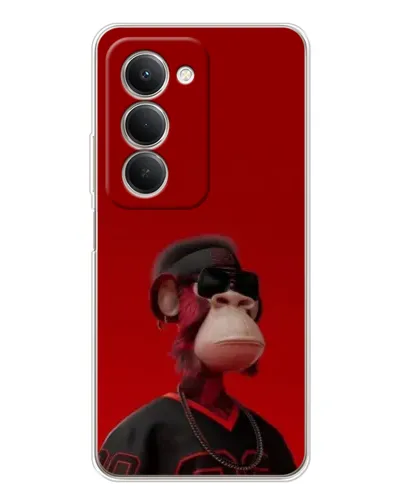 Чехол для Xiaomi Redmi 15 с картинкой «Bored Ape в красном»