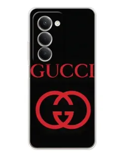 Чехол для Xiaomi Redmi 15 с картинкой «Gucci — красный логотип»