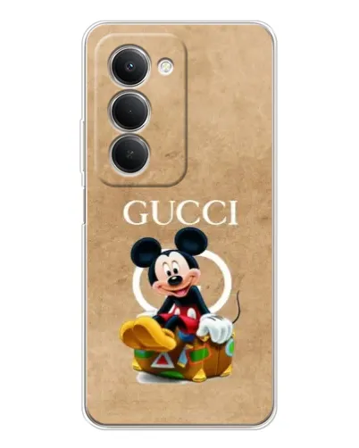 Чехол для Xiaomi Redmi 15 с картинкой «Микки Маус Gucci — крафт» Чехол для Xiaomi Redmi 15 с картинкой «Микки Маус Gucci — крафт»