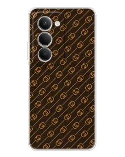 Чехол для Xiaomi Redmi 15 с картинкой «Gucci — золотые диагонали»