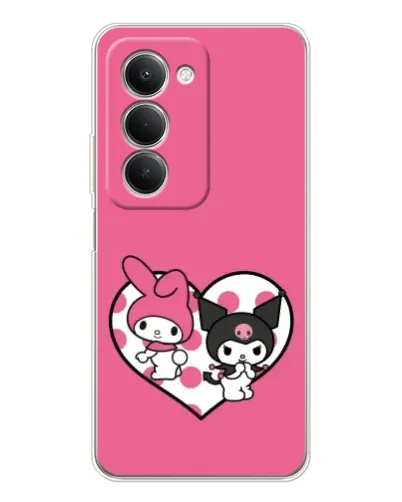 Чехол для Xiaomi Redmi 15 с картинкой «Kuromi и My Melody»
