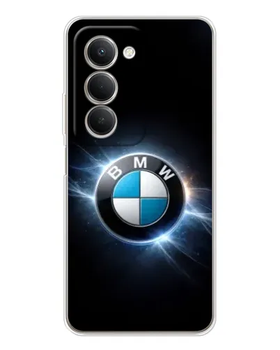 Чехол для Xiaomi Redmi 15 с картинкой «BMW — неоновое сияние»