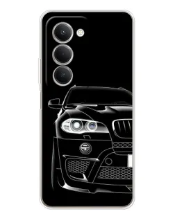 Чехол для Xiaomi Redmi 15 с картинкой «Темный силуэт BMW»