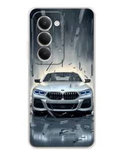 Чехол для Xiaomi Redmi 15 с картинкой «BMW в свете фар»