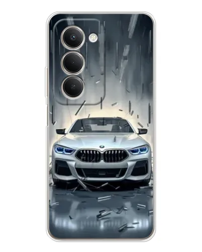 Чехол для Xiaomi Redmi 15 с картинкой «BMW в свете фар»