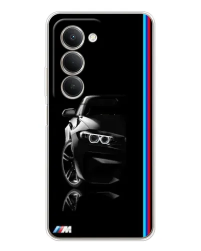 Чехол для Xiaomi Redmi 15 с картинкой «Силуэт BMW в темноте»