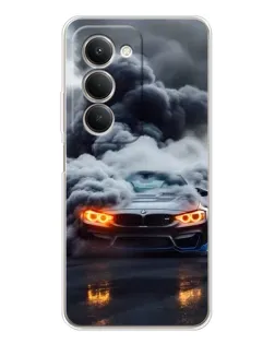 Чехол для Xiaomi Redmi 15 с картинкой «BMW в дыму»