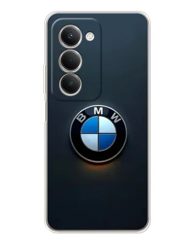 Чехол для Xiaomi Redmi 15 с картинкой «Логотип BMW — минимализм»