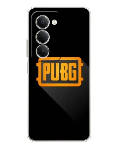 Чехол для Xiaomi Redmi 15 с картинкой «PUBG — рамка лого»