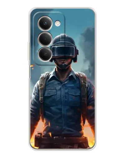 Чехол для Xiaomi Redmi 15 с картинкой «PUBG — реалистичный герой»