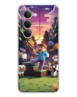Чехол для Xiaomi Redmi 15 с картинкой «Стив на ферме» Чехол для Xiaomi Redmi 15 с картинкой «Стив на ферме»