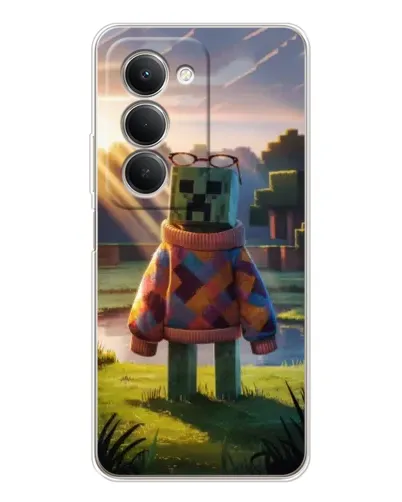 Чехол для Xiaomi Redmi 15 с картинкой «Крипер в свитере» Чехол для Xiaomi Redmi 15 с картинкой «Крипер в свитере»