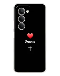 Чехол для Xiaomi Redmi 15 с картинкой «Сердце - Jesus»