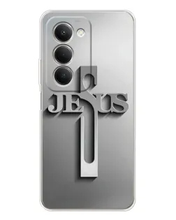 Чехол для Xiaomi Redmi 15 с картинкой «Металлический крест Jesus» Чехол для Xiaomi Redmi 15 с картинкой «Металлический крест Jesus»