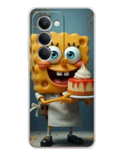 Чехол для Xiaomi Redmi 15 с картинкой «Повар Спанч Боб»
