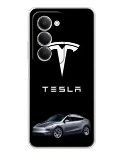 Чехол для Xiaomi Redmi 15 с картинкой «Tesla Model Y»