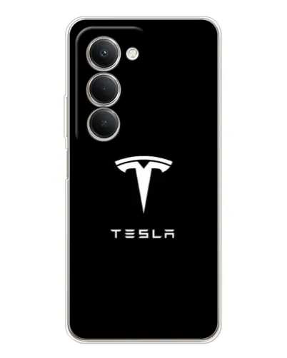 Чехол для Xiaomi Redmi 15 с картинкой «Tesla White Logo» Чехол для Xiaomi Redmi 15 с картинкой «Tesla White Logo»
