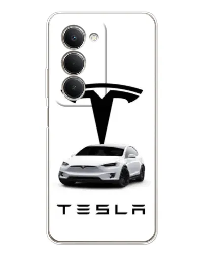 Чехол для Xiaomi Redmi 15 с картинкой «Tesla White Style» Чехол для Xiaomi Redmi 15 с картинкой «Tesla White Style»
