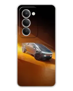 Чехол для Xiaomi Redmi 15 с картинкой «Cybertruck в пустыне»