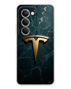 Чехол для Xiaomi Redmi 15 с картинкой «Мраморная Tesla Gold»