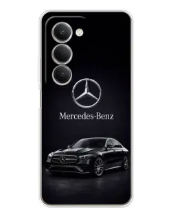 Чехол для Xiaomi Redmi 15 с картинкой «Mercedes — решетка радиатора»