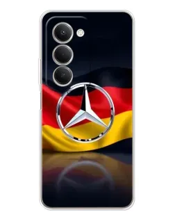 Чехол для Xiaomi Redmi 15 с картинкой «Mercedes — флаг Германии»