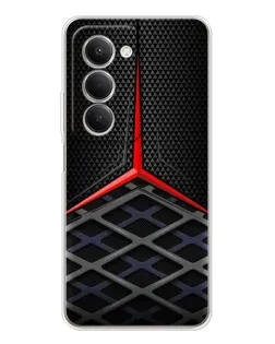 Чехол для Xiaomi Redmi 15 с картинкой «Mercedes Carbon Grid»