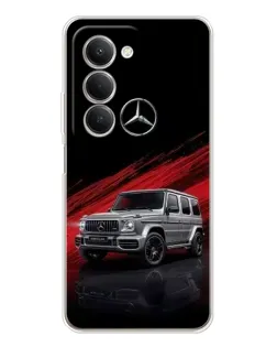 Чехол для Xiaomi Redmi 15 с картинкой «Mercedes G-Class красный»