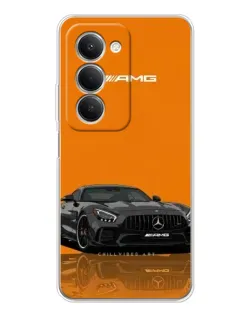 Чехол для Xiaomi Redmi 15 с картинкой «Оранжевый Mercedes AMG»