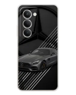 Чехол для Xiaomi Redmi 15 с картинкой «Mercedes AMG — графика»
